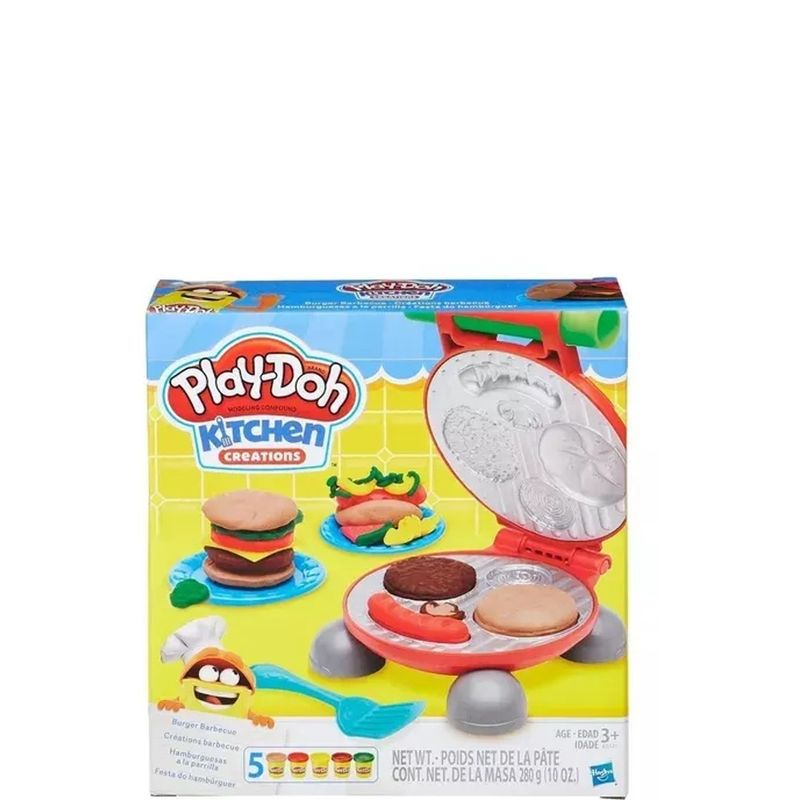 Doh Kitchen Creations Play Doh Parrilla Juguete Hamburguesa De