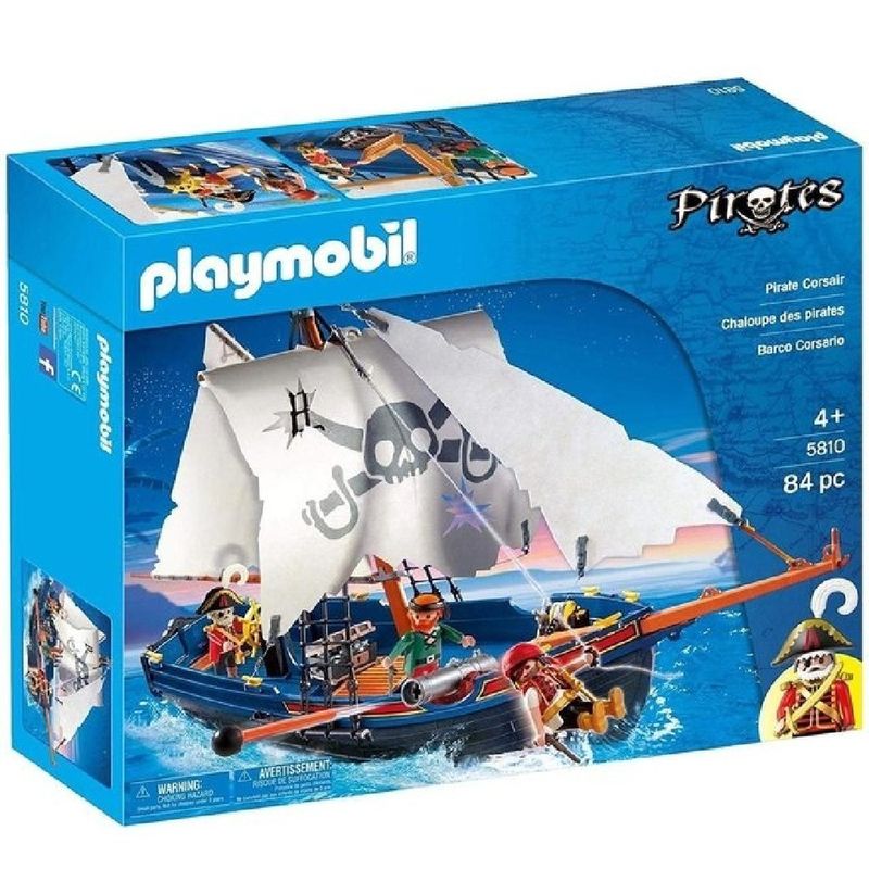 sympa pièce bateau pirate 5810 playmobil ( corsaire , voile ) 1