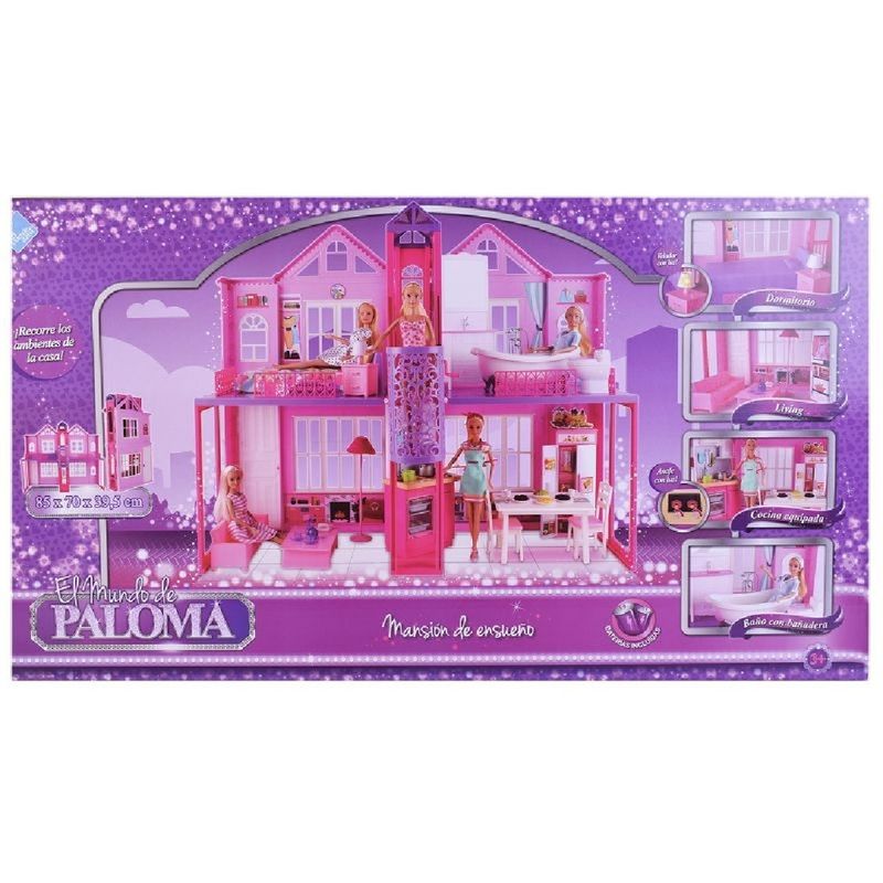 Casa De Muñecas Mansión De Ensueño El Mundo De Paloma 7589