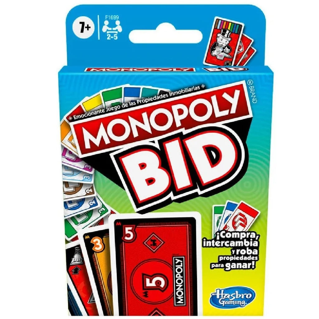 Juego De Cartas Monopoly Bid Hasbro F1699