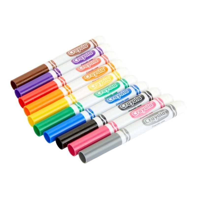 Marcadores Jumbo X 10 Punta Cónica Crayola 587722