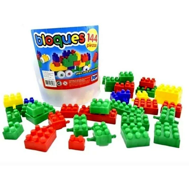 Balde De Bloques X 144 Piezas 416