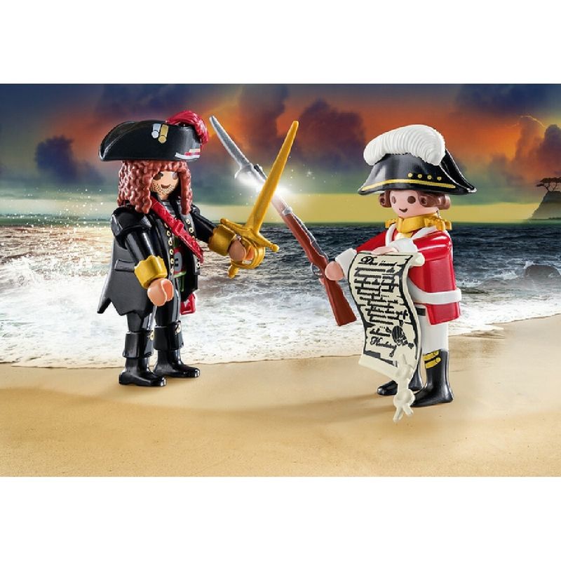 Playmobil Duo Pack Pirata Y Soldado De Capa Roja 70273