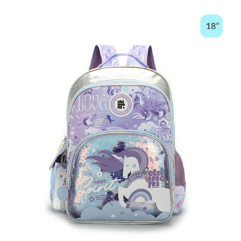 Mochila Espalda 18 Pulgadas Unicornio Chimola Tr26