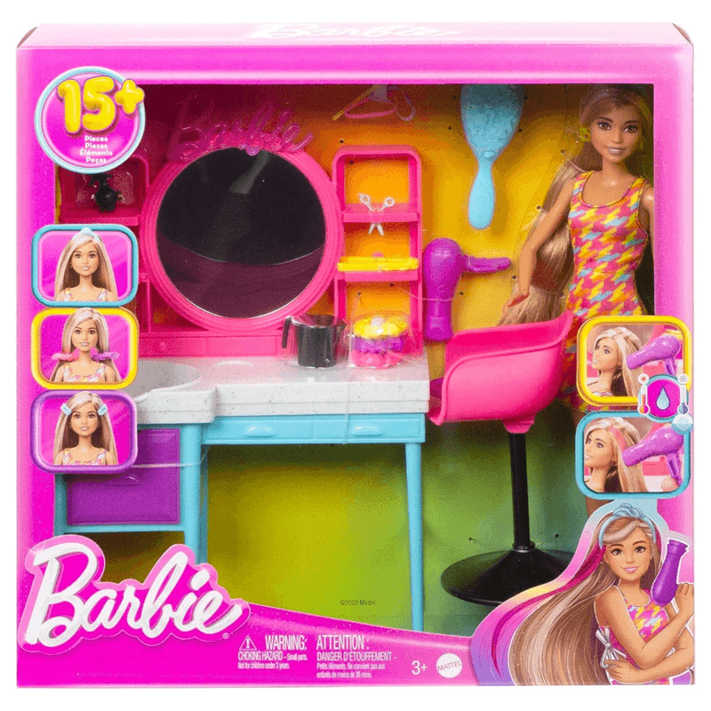 Barbie Set De Peluqueria Y Accesorios Para Peinar HKV00 Mattel